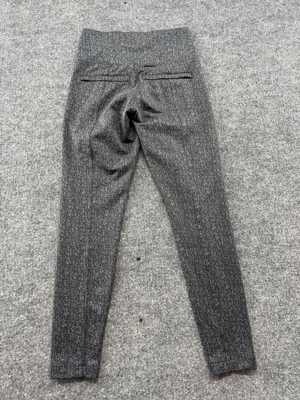 Athleta Delancey Textured Tight Leggings Womens XS Gray Ankle Yoga Gym Pants